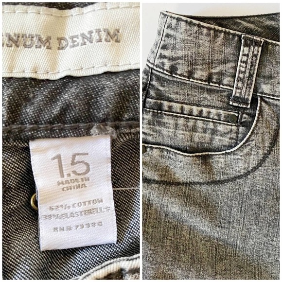 Chico’s Ultimate‎ Fit Platinum Denim Alkaline Wash Crop size 1.5 Women’s sz 10 - Picture 4 of 7
